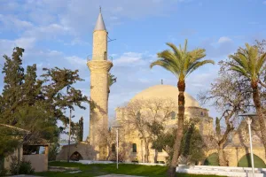 Mosques Prints: Hala Sultan Tekkesi mosque, Larnaca, Cyprus, Europe