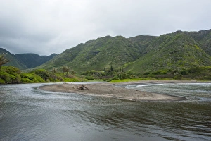 Molokai Prints: Halawa Bay on the island of Molokai, Hawaii, United States of America, Pacific