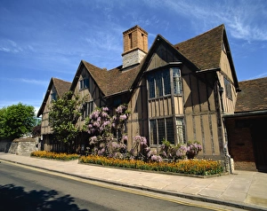 Stratford On Avon Prints: Halls Croft, Stratford-on-Avon, Warwickshire, England, United Kingdom, Europe