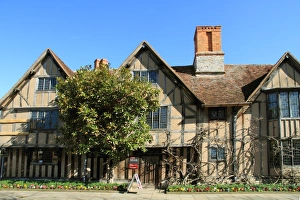 Tudor Prints: Halls Croft, Stratford-upon-Avon, Warwickshire, England, United Kingdom, Europe