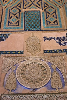 Detail of the hallway, Sufi shrine of Gazargah, Herat, Herat Province, Afghanistan, Asia