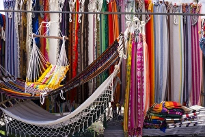 Hanging Prints: Hammocks for sale, Otovalo craft market, Otovalo, Ecuador, South America