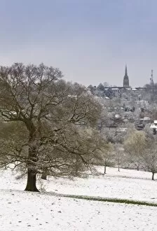 Images Dated 6th April 2008: Hampstead Heath in the snow, London, England, United Kingdom, Europe