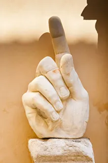 Capitoline Hill Prints: Hand of Colossus of Constantine, Musei Capitolini, Capitoline Hill
