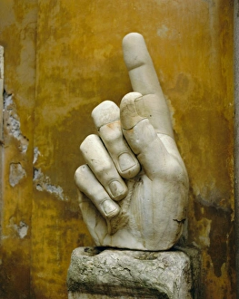 Finger Prints: Hand from colossus statue