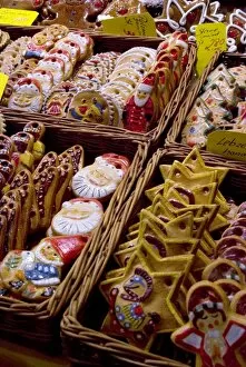 Images Dated 29th November 2008: Handpainted biscuits, Christkindelsmarkt (Christ Childs Market) (Christmas market)