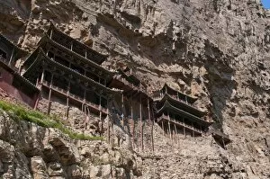 Images Dated 28th August 2010: The Hanging Temple (Hanging Monastery) near Mount Heng in the province of Shanxi