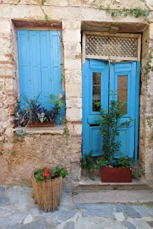 Door Collection: Hania, Crete, Greek Islands, Greece, Europe