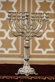 Paris Prints: Hanukkah candelabra, Paris, France, Europe