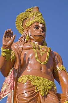 West Bengal Prints: Hanuman statue, Shri Hanuman Park, Samdruptse, Kalimpong, West Bengal, India, Asia