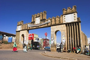 City Gate Prints: Harar Gate or Dukes Gate named after the first Duke of Harar, Ras Makomen