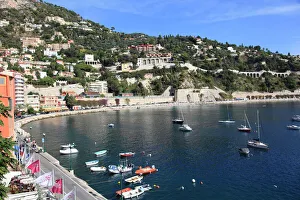 Traditionally French Prints: Harbor, Villefranche sur Mer, Alpes Maritimes