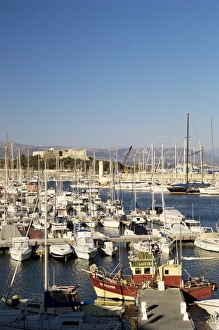 Cote Dazur Prints: The harbour, Antibes, Provence, Cote d Azur, French Riviera, France