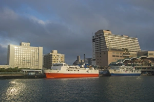 Naha Prints: The Harbour area of Naha, Okinawa, Japan, Asia