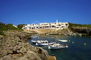 Harbour, Binibequer, Menorca, Balearic Islands, Spain, Mediterranean, Europe