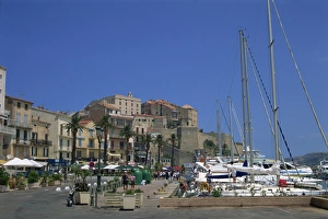 Balagne Prints: The harbour at Calvi, Balagne region, Corsica, France, Mediterranean, Europe