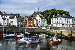 Isle Of Man Prints: Harbour of Castletown, Isle of Man, crown dependency of the United Kingdom, Europe