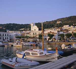 Costa Brava Prints: The harbour and church