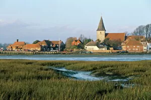 Images Dated 29th July 2008: Harbour and church, Bosham, West Sussex, England, United Kingdom, Europe