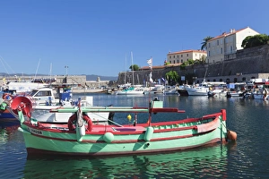 Ajaccio Prints: Harbour and Citadel, Ajaccio, Corsica, France, Mediterranean, Europe