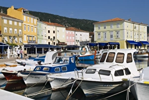 Cres Island Prints: The harbour, Cres Town, Cres Island, Kvarner Gulf, Croatia, Adriatic, Europe