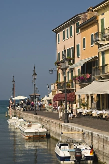 Italian Lake Prints: Harbour entrance and quayside