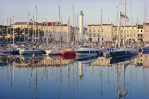 Beacon Prints: The harbour in the evening, La Rochelle, Poitou-Charentes, France, Europe