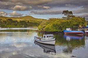 County Cork Prints: The harbour at Glengarriff, County Cork, Munster, Republic of Ireland, Europe