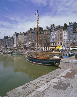 Fishing Prints: Harbour, Honfleur, Basse Normandie (Normandy), France, Europe