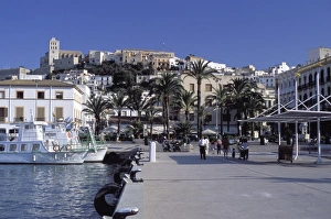 Ibiza Prints: Harbour, Ibiza, Balearic Islands, Spain, Mediterranean, Europe