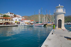 Harbour Wall Prints: Harbour, Marmaris, Anatolia, Turkey, Asia Minor, Eurasia
