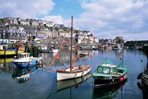 View Into Land Collection: Harbour, Mevagissey, Cornwall, United Kingdom, Europe
