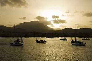 Sao Vicente Prints: Harbour of Mindelo, Sao Vicente, Cape Verde Islands, Africa