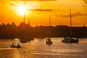 The harbour of Nadi, Viti Levu, Fiji, Pacific