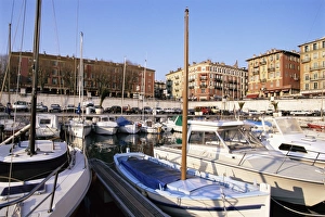 Alpes Maritime Prints: Harbour, Nice, Alpes Maritimes, Cote d Azur, French Riviera, Provence
