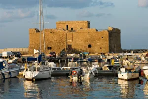Images Dated 28th March 2007: The harbour and Paphos Fort, Paphos, Cyprus, Mediterranean, Europe