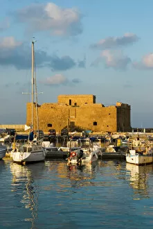Images Dated 28th March 2007: The harbour and Paphos Fort, Paphos, Cyprus, Mediterranean, Europe