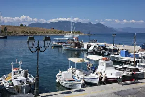 Aegina Prints: Harbour, Perdika Aegina, Saronic Islands, Greek Islands, Greece, Europe