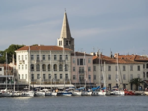 Porec Prints: Harbour front at Porec, Istria, Croatia, Europe
