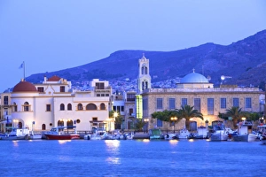 Harbour at Pothia, Kalymnos, Dodecanese, Greek Islands, Greece, Europe