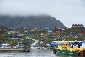 Images Dated 29th July 2007: Harbour, Sissimut, Greenland, Polar Regions