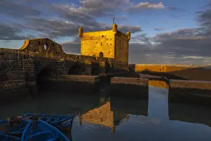 Fisherman Prints: Harbour sqala at dawn, Essaouira, Morocco