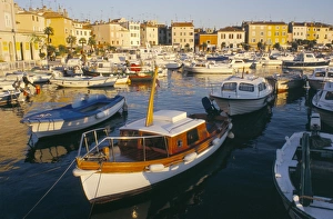 Rovinj Prints: Harbour at sunset, Rovinj, Istria, Croatia, Europe