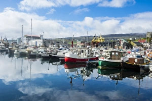 Torshavn Prints: Harbour of Torshavn, capital of Faroe Islands, Streymoy, Faroe Islands, Denmark, Europe