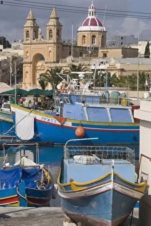 Images Dated 11th October 2007: Harbour view, Marsaxlokk, Malta, Mediterranean, Europe