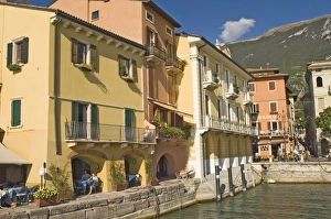 Italian Lake Prints: The harbourside at Malcesine