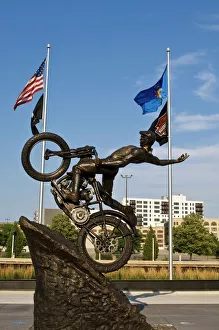 Motor Cycle Prints: Harley Davidson Museum, Milwaukee, Wisconsin, United States of America, North America