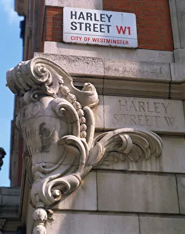 Signs Prints: Harley Street, London, England, United Kingdom, Europe