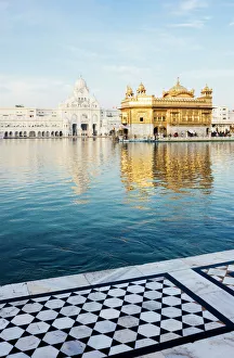 Domes Prints: Harmandir Sahib (Golden Temple), Amritsar, Punjab, India, Asia