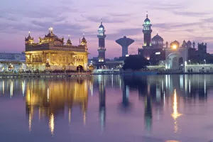 Domes Prints: The Harmandir Sahib (The Golden Temple), Amritsar, Punjab, India, Asia